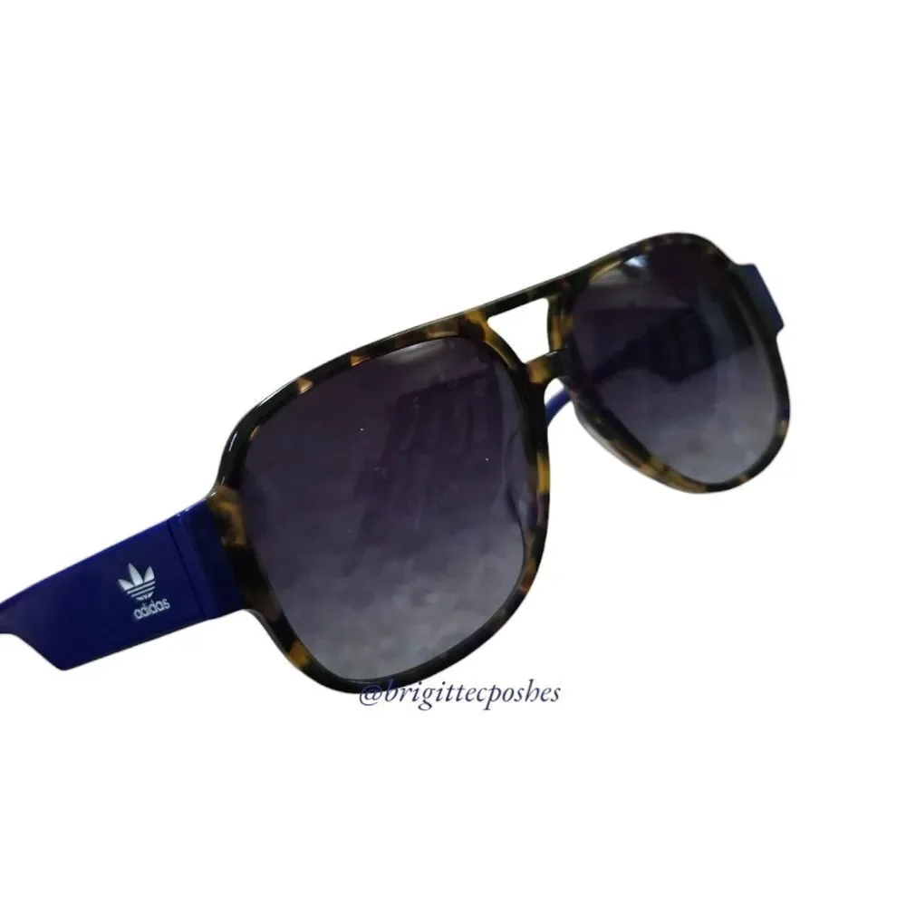 ADIDAS Original Men's Aviator Havana Blue Sunglasses